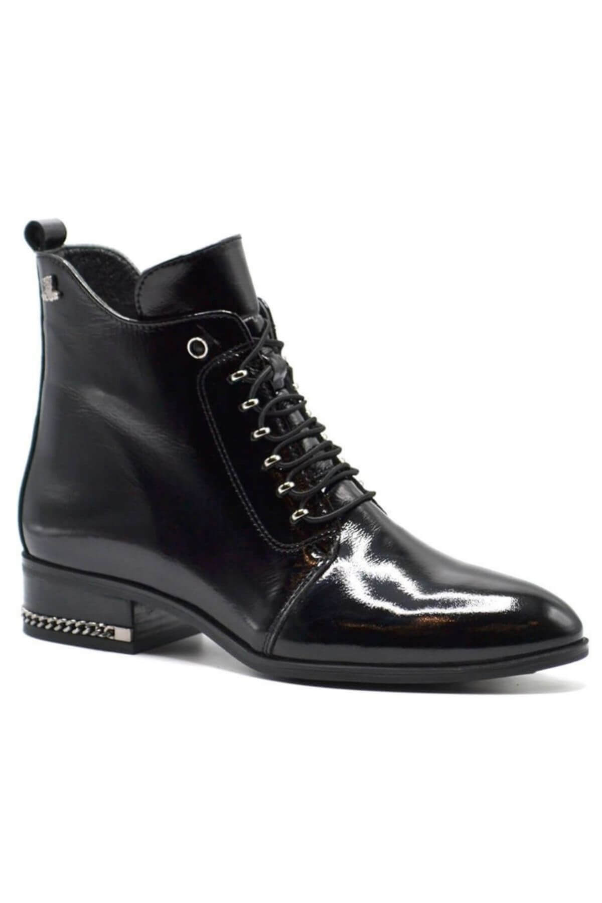 Venüs Deri Kadın Rugan Casual Bot Siyah 2152708K Venüs Deri Kadın Rugan Casual Bot Siyah 2152708K