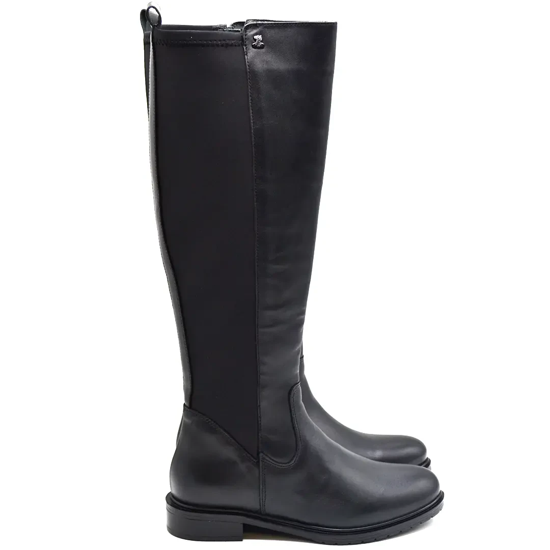 Venüs Deri Kadın Çizme Siyah 20711K