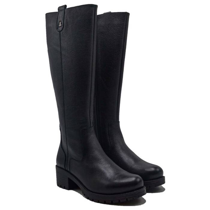 Venüs Deri Kadın Çizme Siyah 3322K