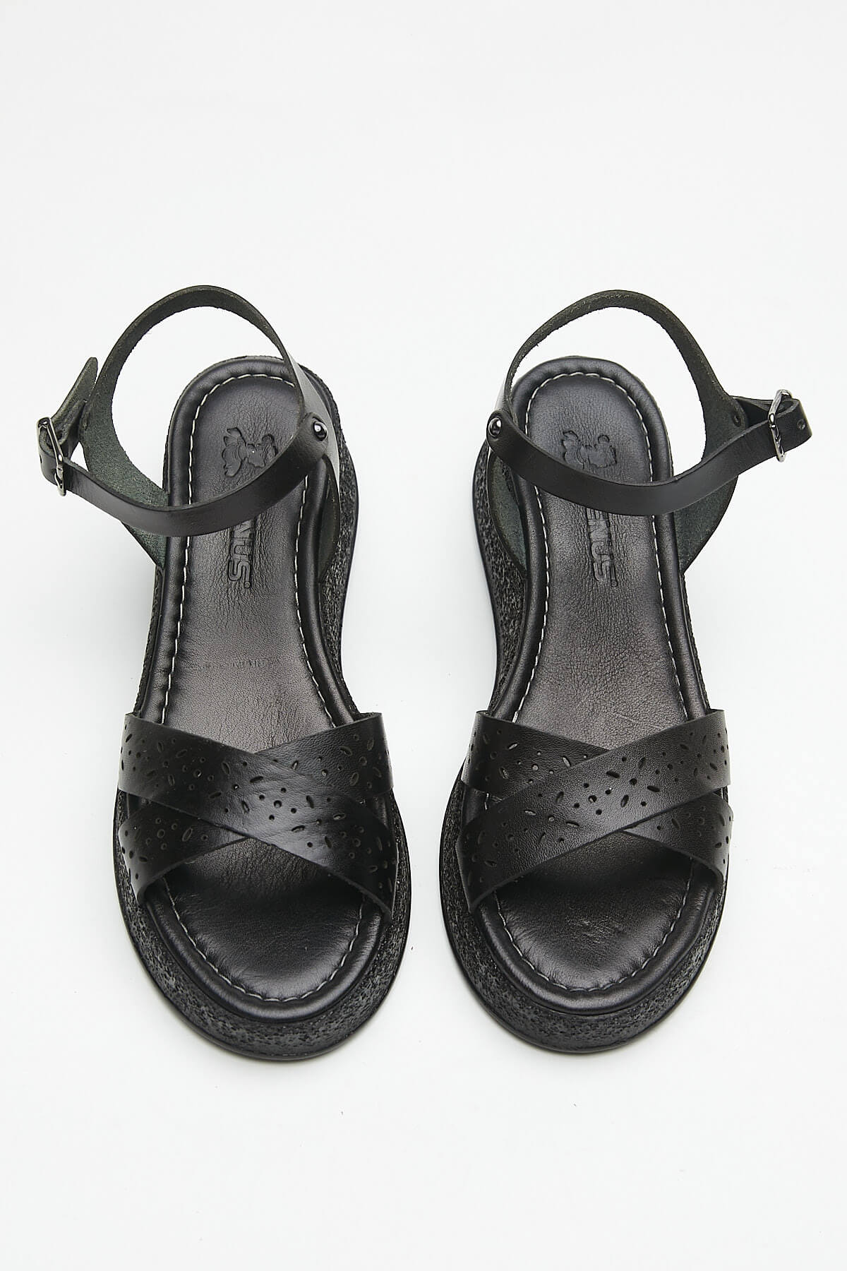 Kadın Deri Sandalet Siyah 21983201