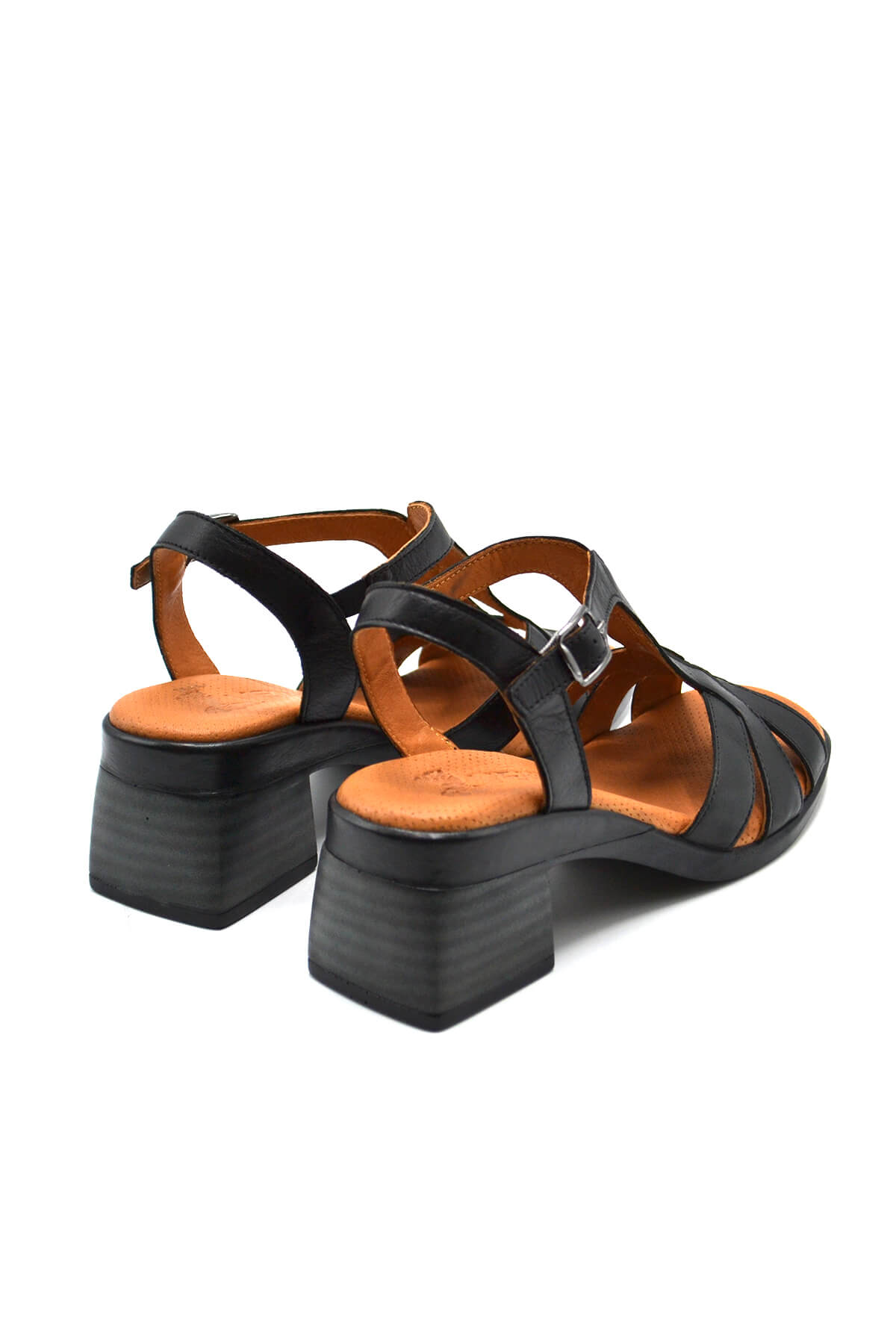 Kadın Deri Sandalet Siyah 2311502Y - Thumbnail