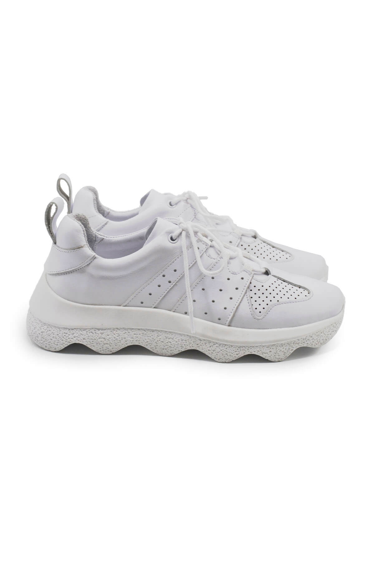 Kadın Deri Sneakers Ayakkabı Beyaz 2314001Y - Thumbnail
