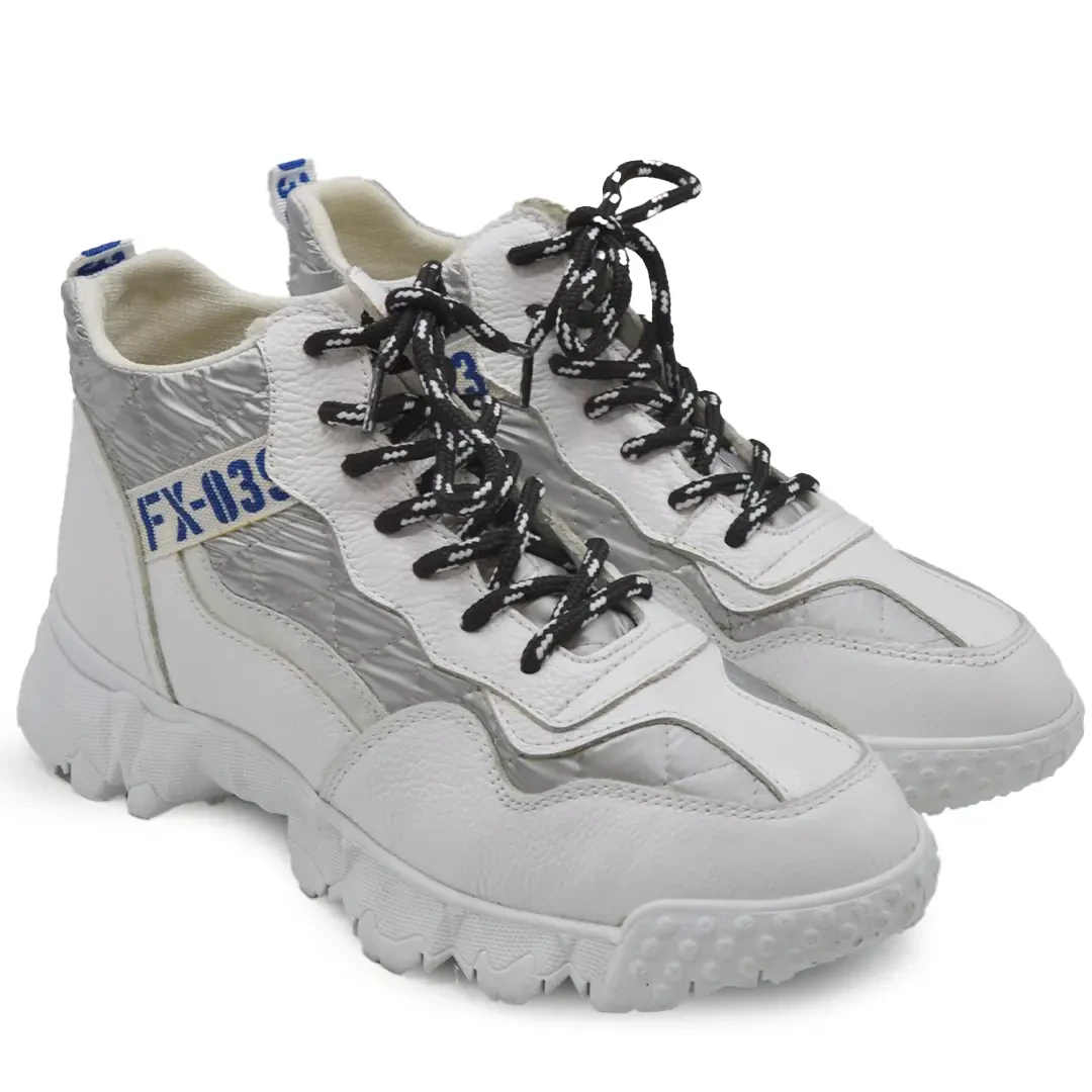 Venüs - Venüs Deri Kadın Casual Bot Beyaz 2156701K