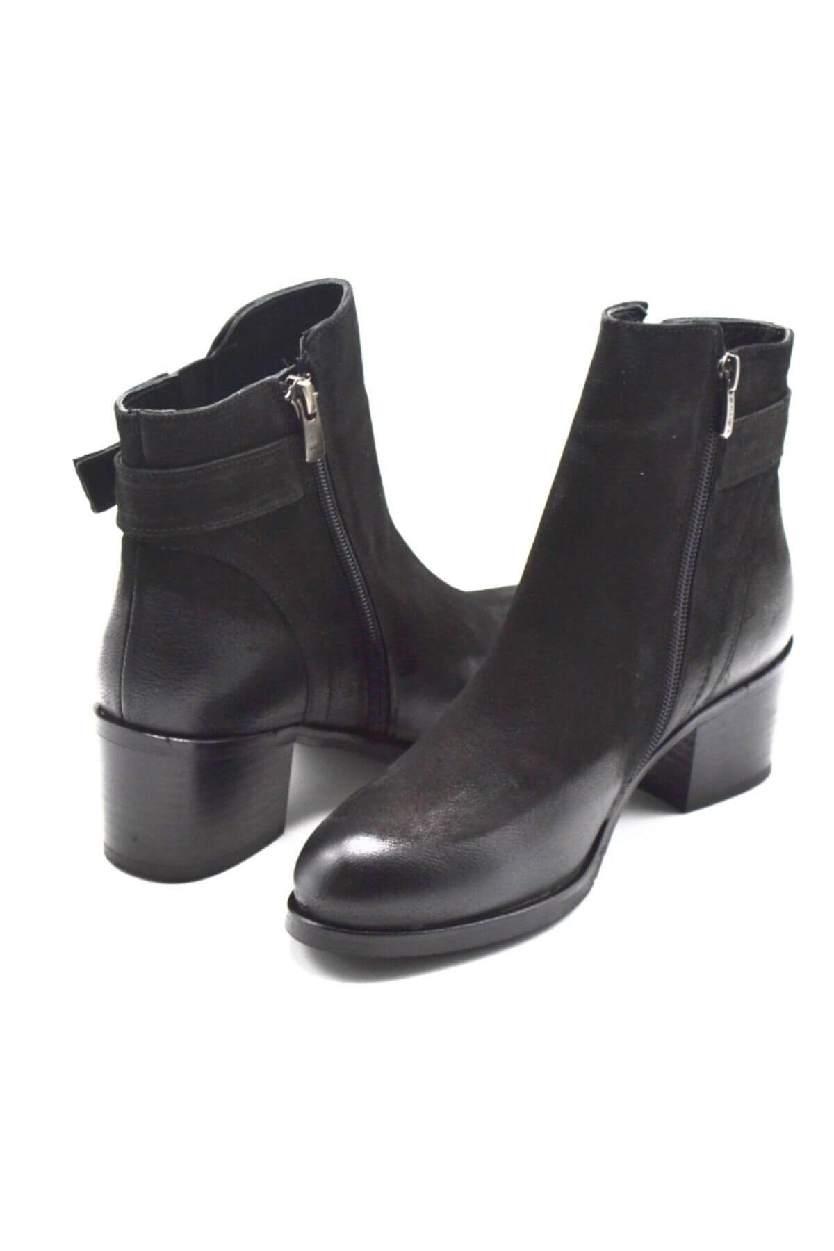 Venüs Deri Kadın Süet Casual Bot Siyah1950925K