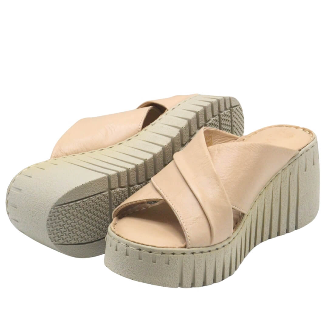 Venüs Deri Kadın Terlik Bej 24340252Y