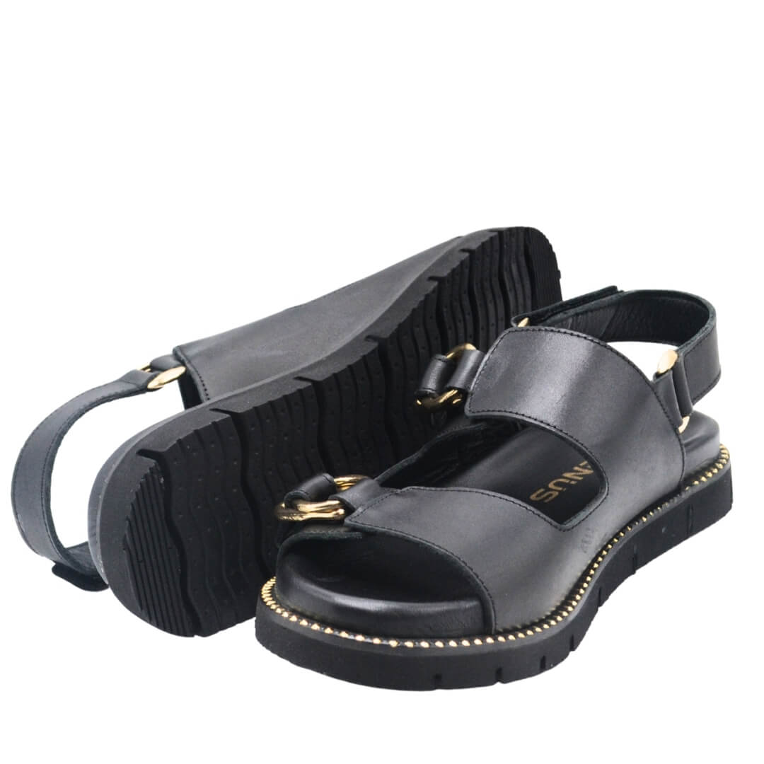 Venüs Deri Kadın Sandalet Siyah 25440013Y - Thumbnail