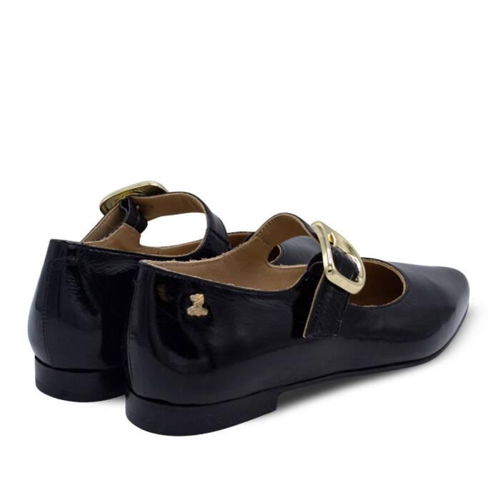 Venüs Deri Kadın Rugan Babet Siyah 2511501Y - 3