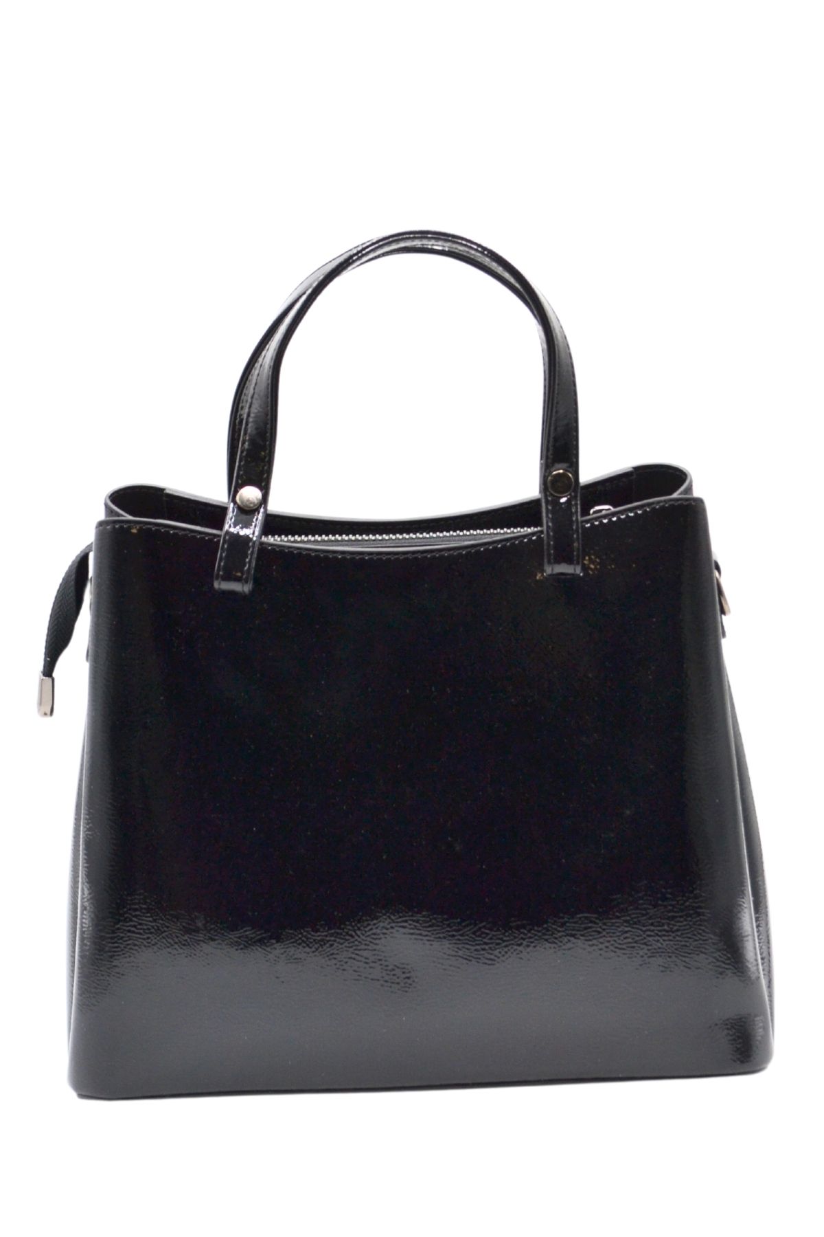 Venüs Deri Kadın Rugan Kol Çantası Siyah C2490807K - Thumbnail