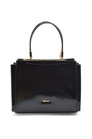 Venüs Deri Kadın Rugan Kol Çantası Siyah C2490810K 