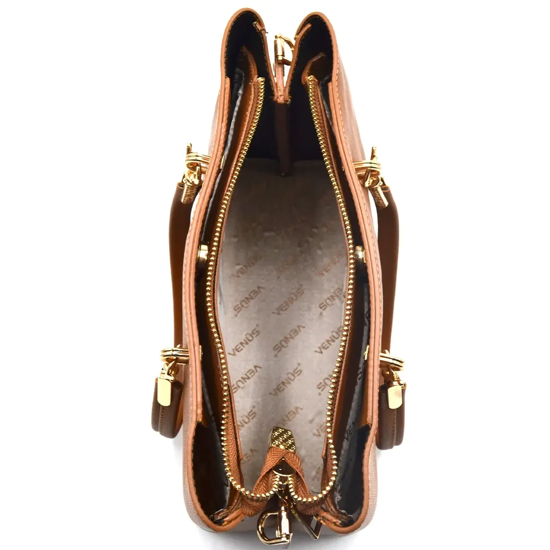 Venüs Deri Kadın Kol Çantası Taba C2390057K - Thumbnail