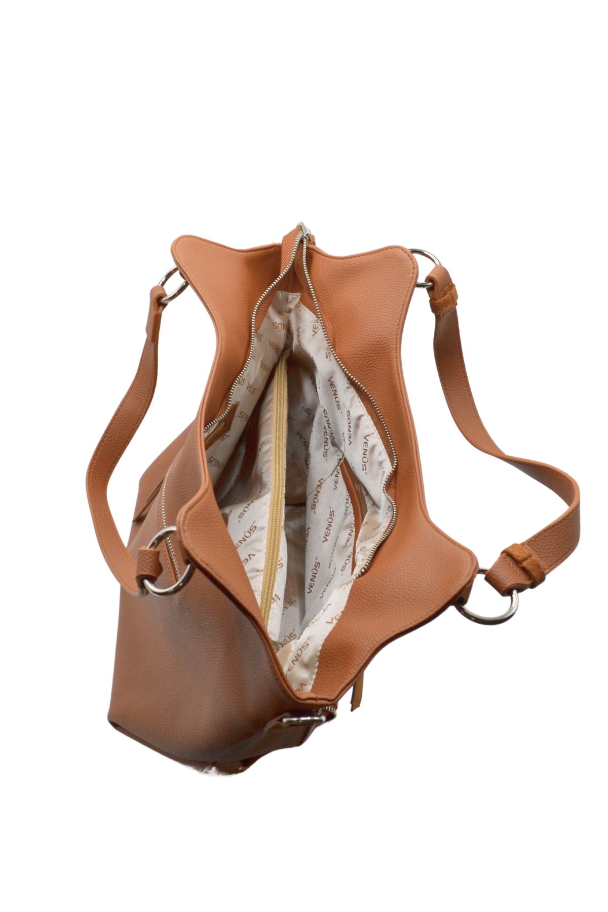 Venüs Deri Kadın Kol Çantası Taba C2490906K - Thumbnail