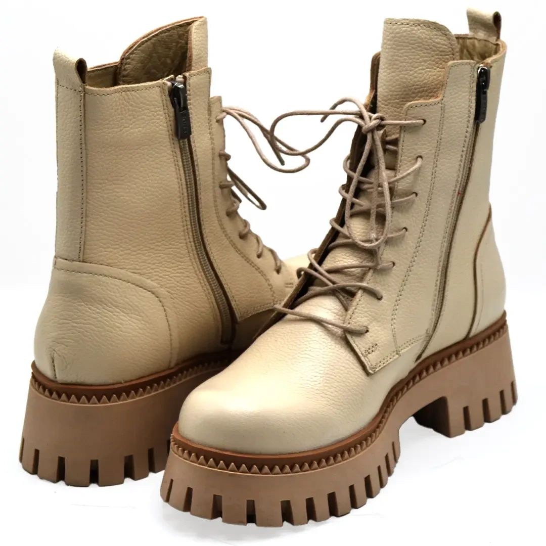 Venüs Deri Kadın Casual Bot Bej 2251811K - Thumbnail