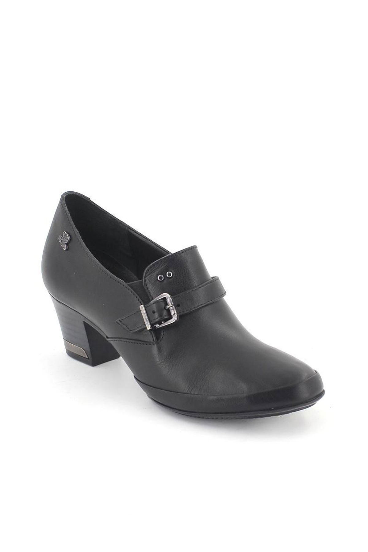 Kadın Topuklu Deri Ayakkabı Siyah 1348K