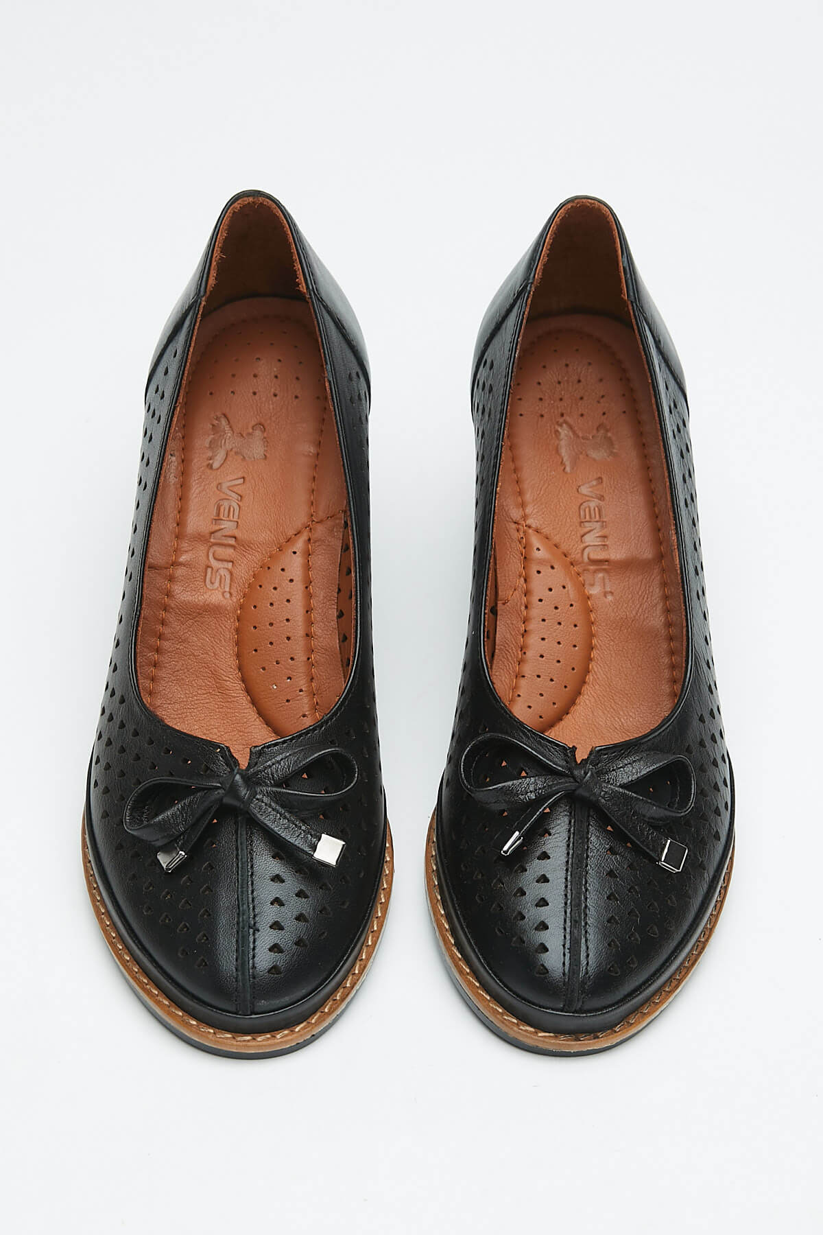 Kadın Topuklu Deri Ayakkabı Siyah 2113301Y - Thumbnail