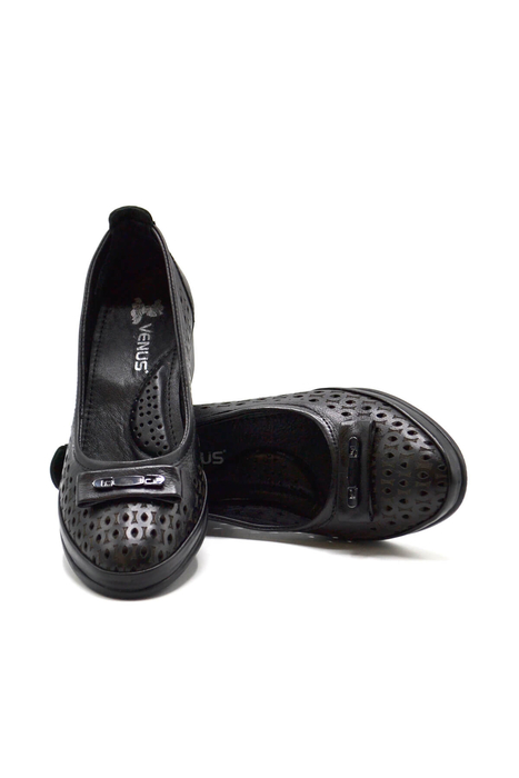 Venüs Deri Kadın Topuklu Ayakkabı Siyah 2312502Y