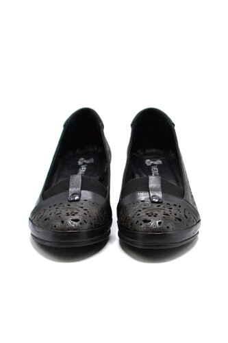 Kadın Topuklu Deri Ayakkabı Siyah 2312503Y - Thumbnail