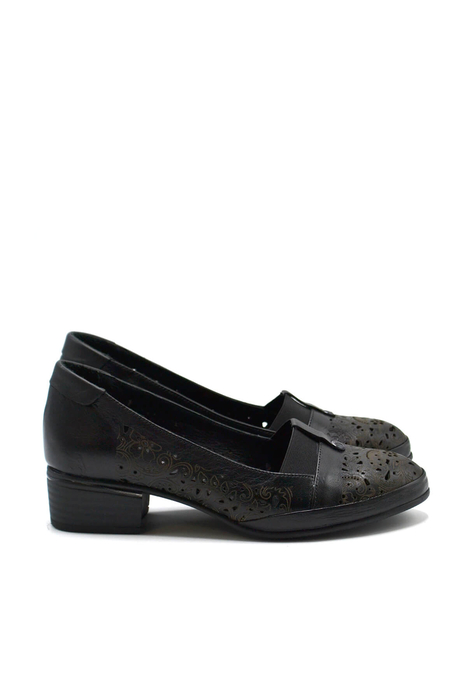 Kadın Topuklu Deri Ayakkabı Siyah 2312503Y