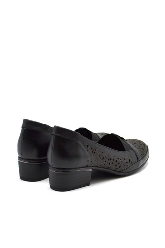 Kadın Topuklu Deri Ayakkabı Siyah 2312503Y - Thumbnail