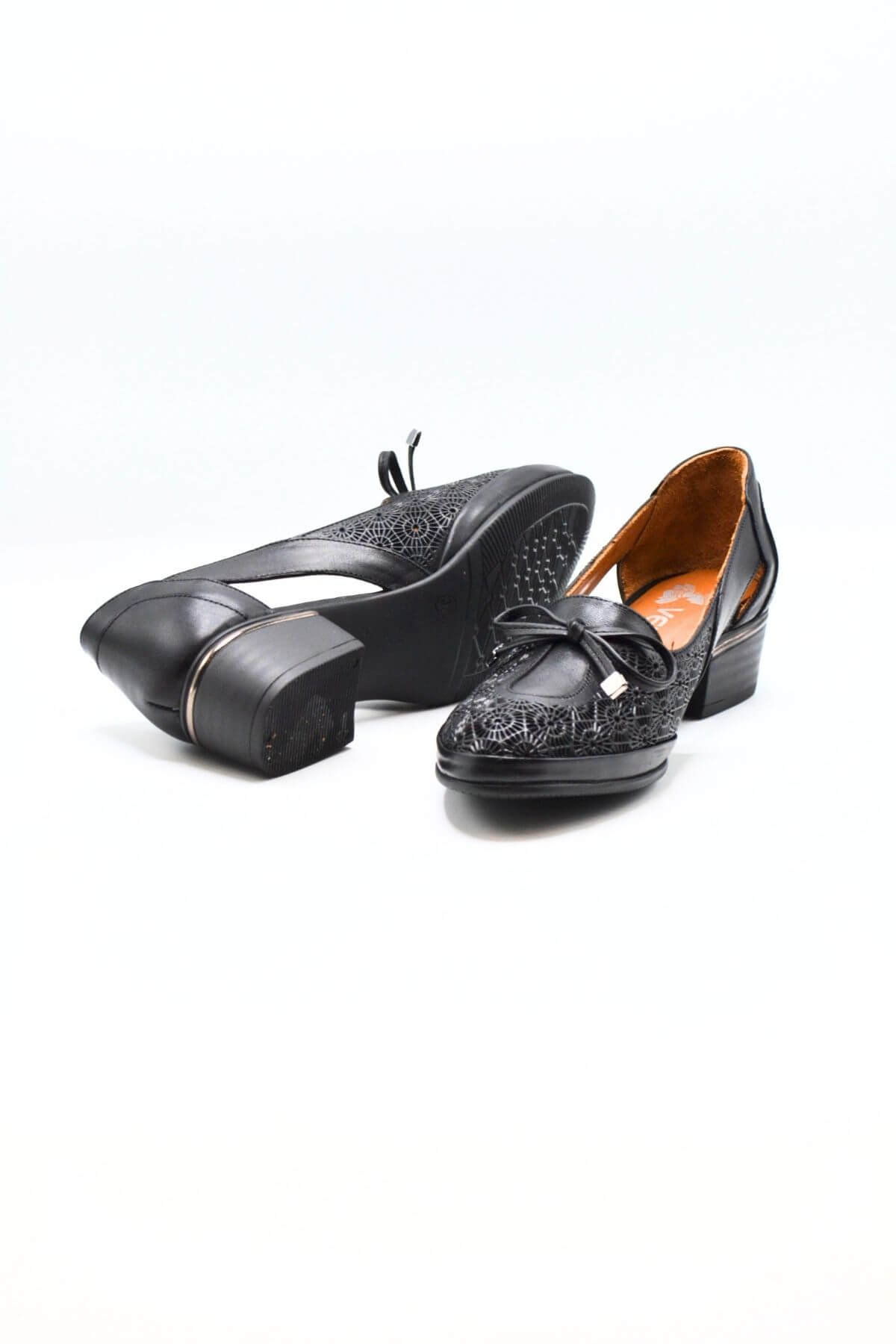 Kadın Topuklu Deri Ayakkabı Siyah 2312522Y