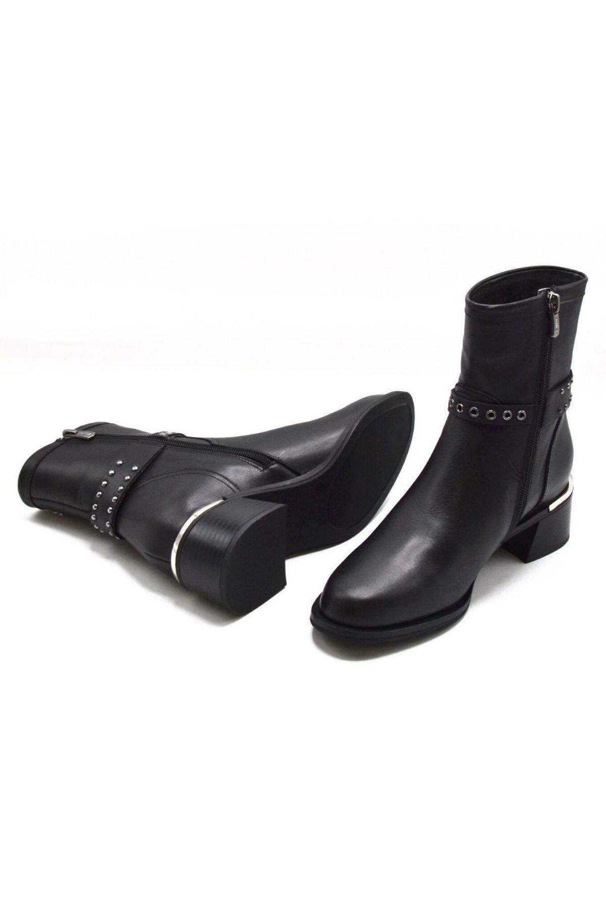 Venüs Deri Kadın Casual Bot Siyah 2352403K - Thumbnail