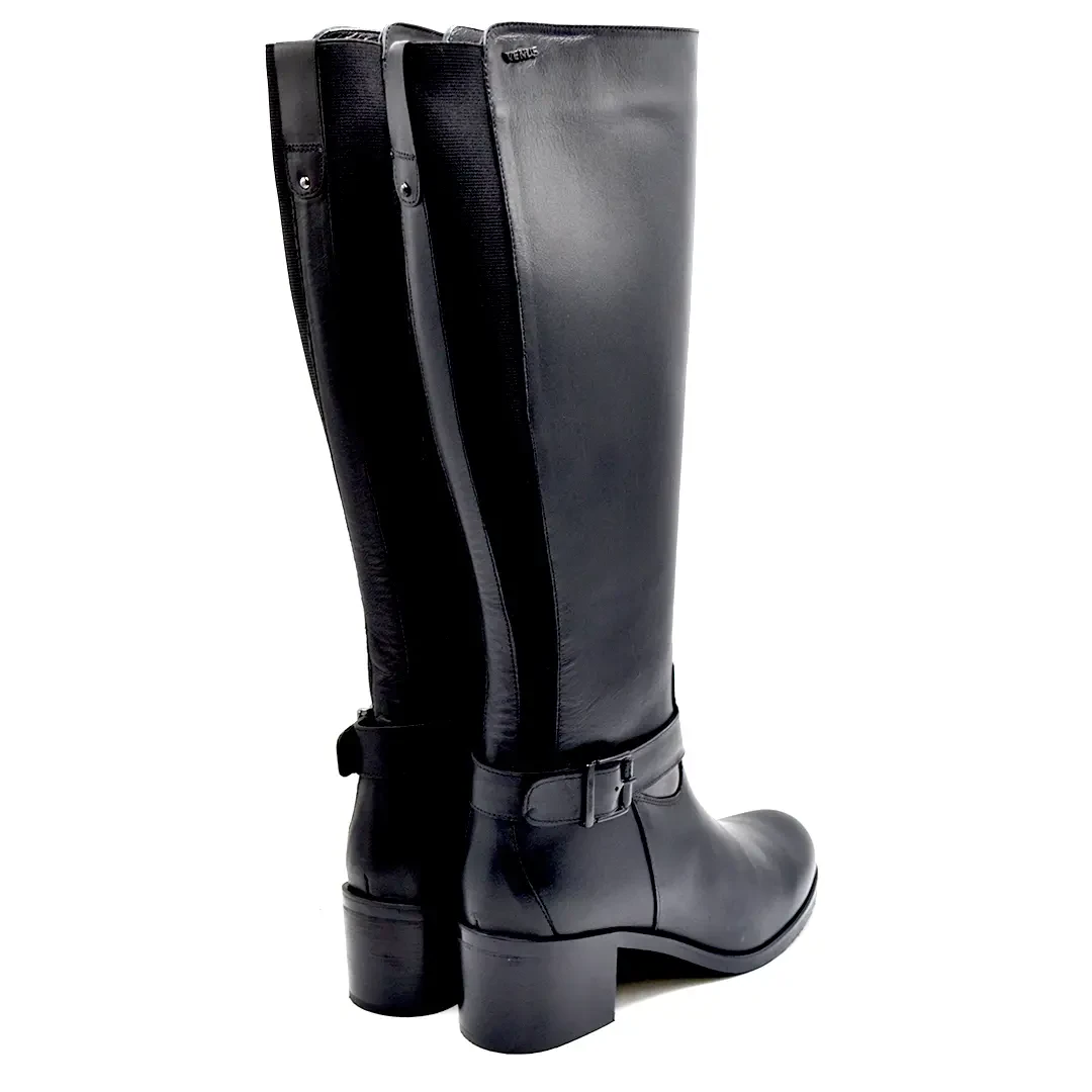Venüs Deri Kadın Çizme Siyah 1950912K - 8