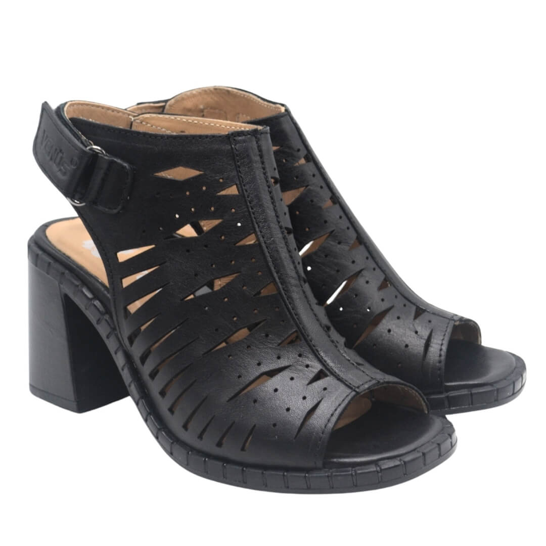 Venüs Deri Kadın Topuklu Sandalet Siyah 2511905Y Venüs Deri Kadın Topuklu Sandalet Siyah 2511905Y