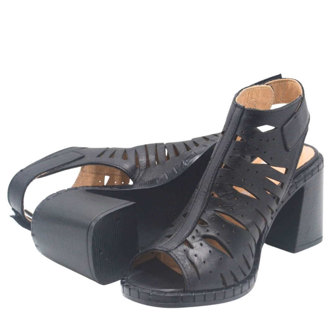 Venüs Deri Kadın Topuklu Sandalet Siyah 2511905Y Venüs Deri Kadın Topuklu Sandalet Siyah 2511905Y