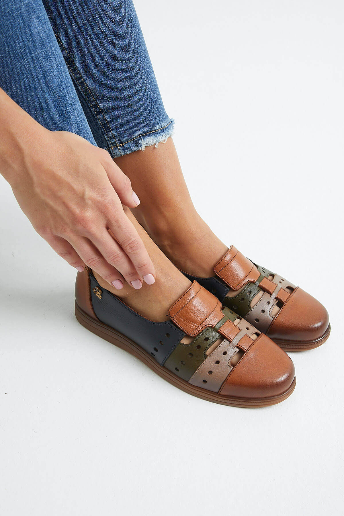 Kadın Yazlık Comfort Deri Ayakkabı Taba 1813672Y - Thumbnail