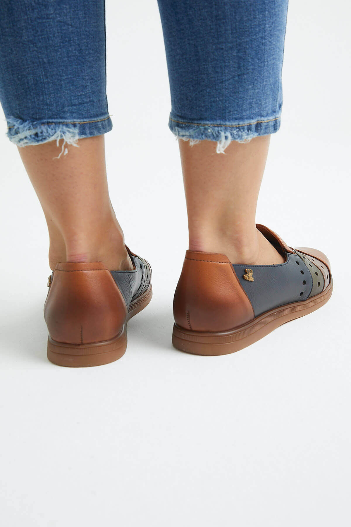 Kadın Yazlık Comfort Deri Ayakkabı Taba 1813672Y - Thumbnail