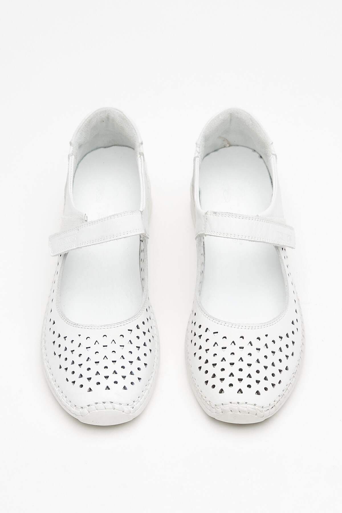 Kadın Yazlık Deri Ayakkabı Beyaz 1901772 - Thumbnail