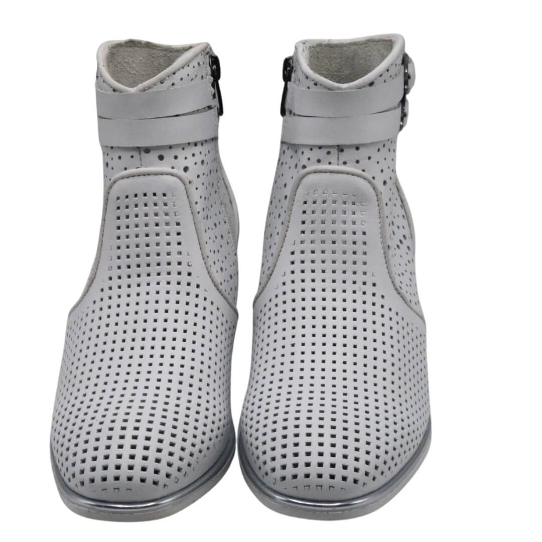 Venüs Deri Kadın Süet Yazlık Casual Bot Beyaz 2512752Y - Thumbnail