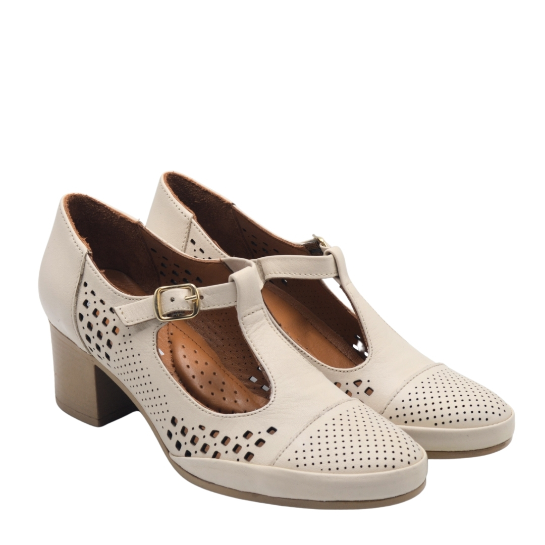 Venüs - Venüs Deri Kadın Topuklu Ayakkabı Bej 1911923Y