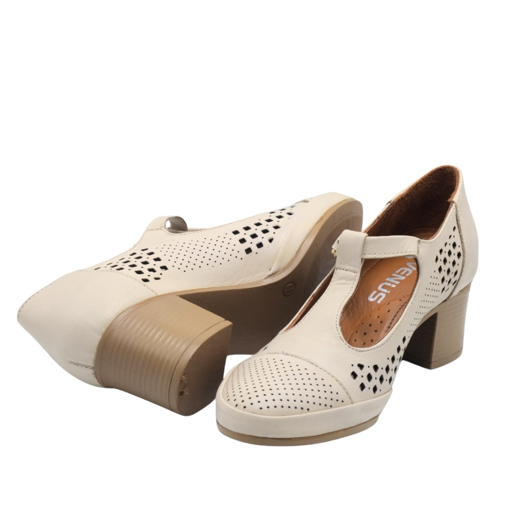 Venüs Deri Kadın Topuklu Ayakkabı Bej 1911923Y Venüs Deri Kadın Topuklu Ayakkabı Bej 1911923Y