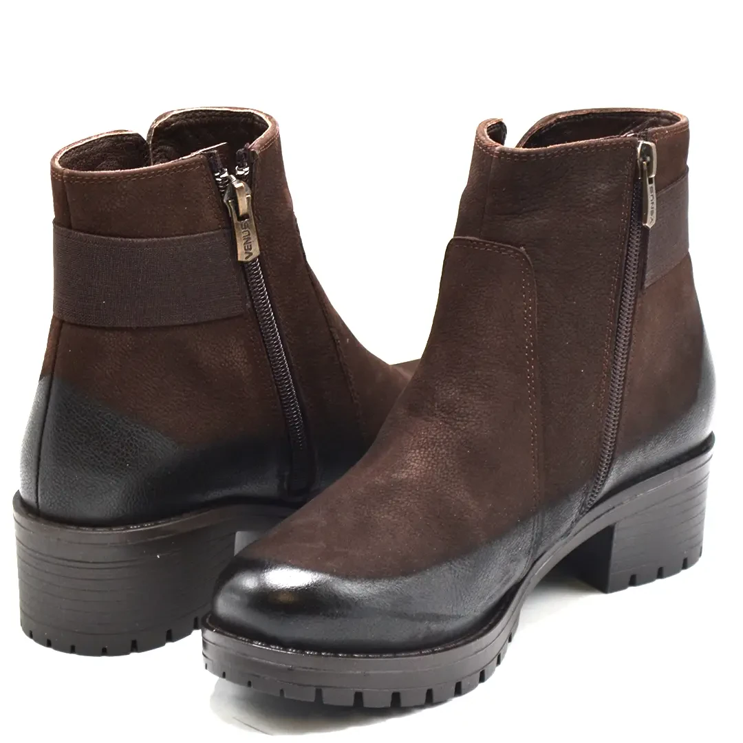 Venüs Deri Kadın Süet Casual Bot Kahve 3309K