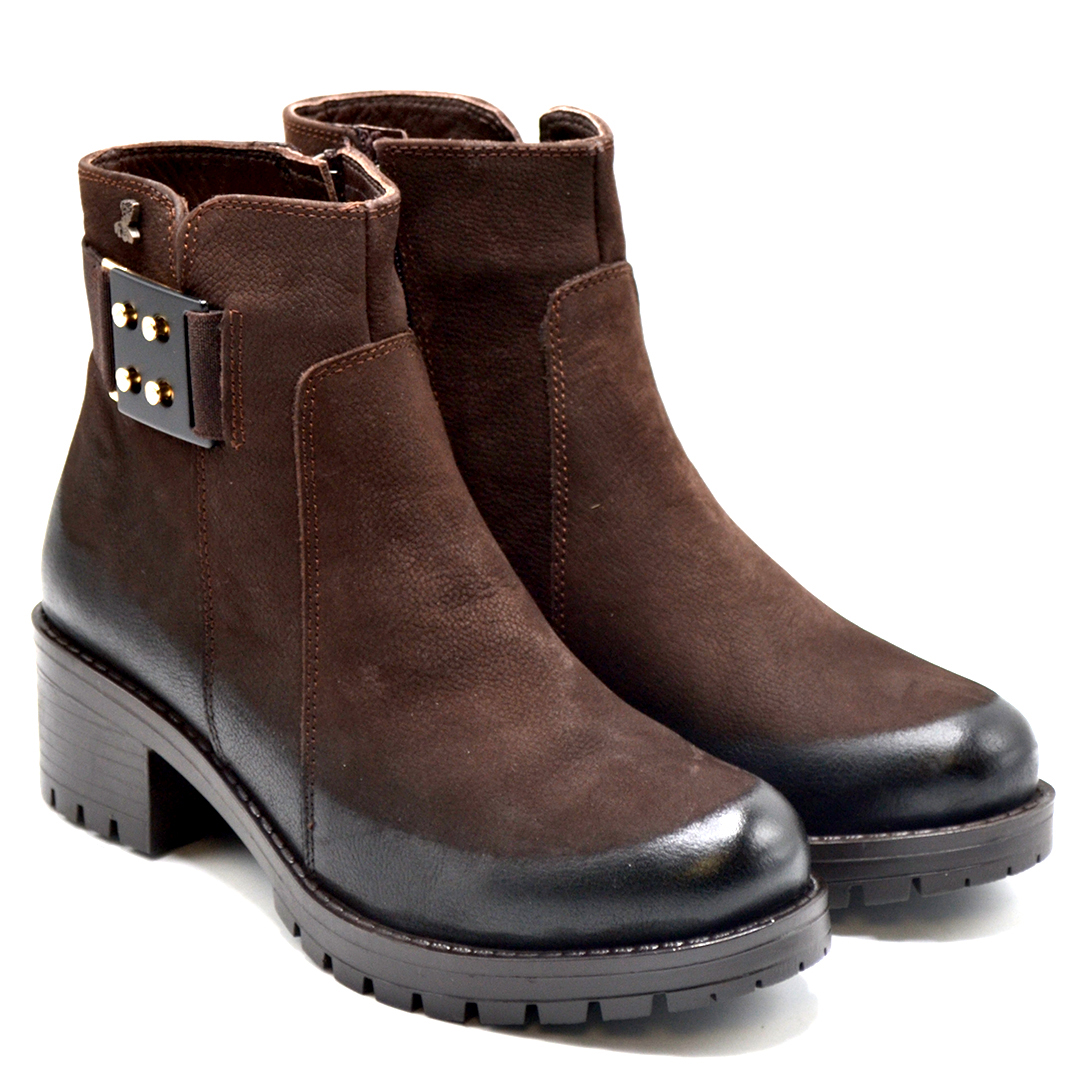 Venüs - Venüs Deri Kadın Süet Casual Bot Kahve 3309K