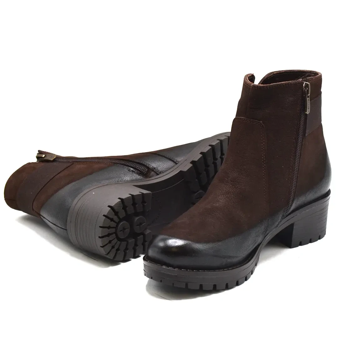 Venüs Deri Kadın Süet Casual Bot Kahve 3309K - Thumbnail