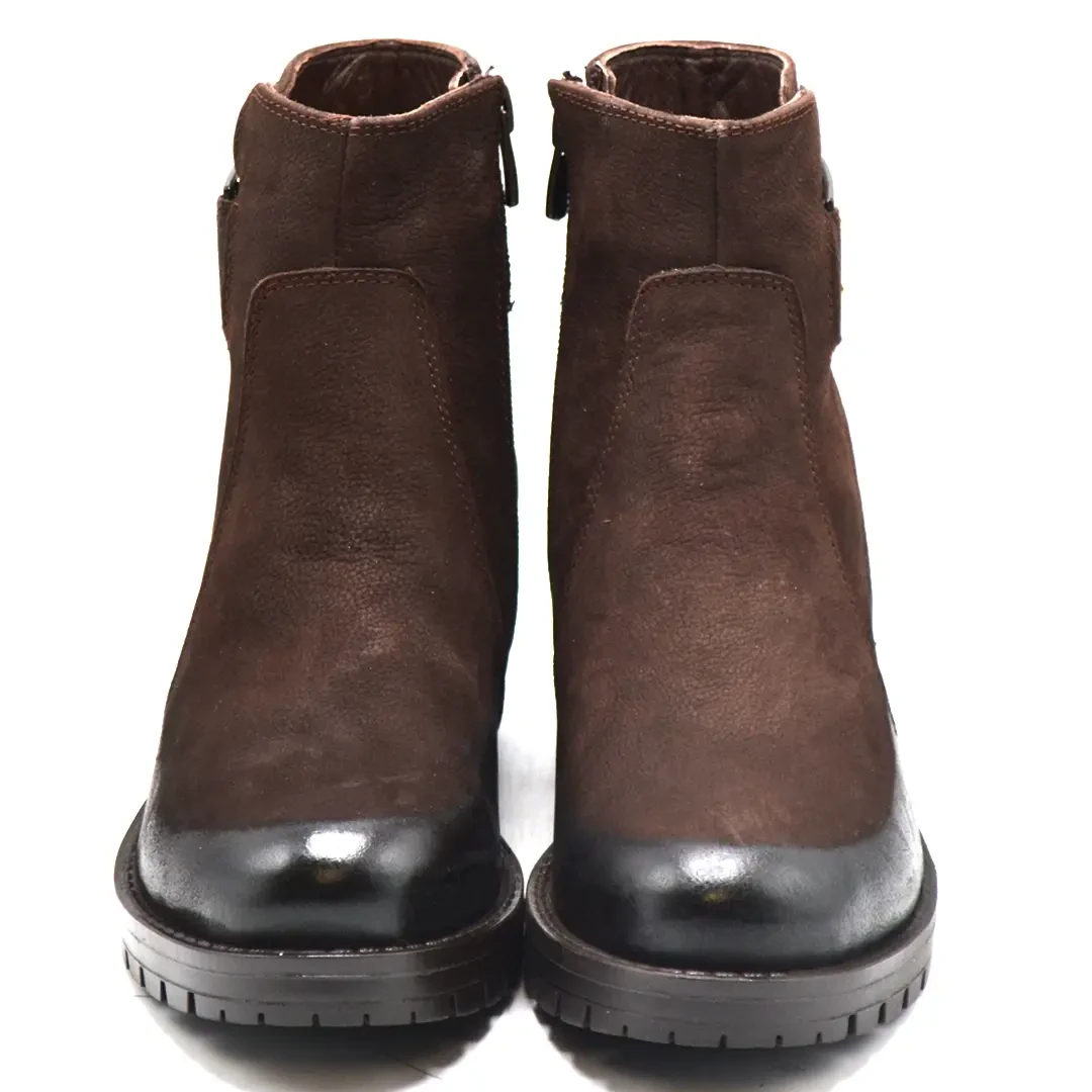 Venüs Deri Kadın Süet Casual Bot Kahve 3309K