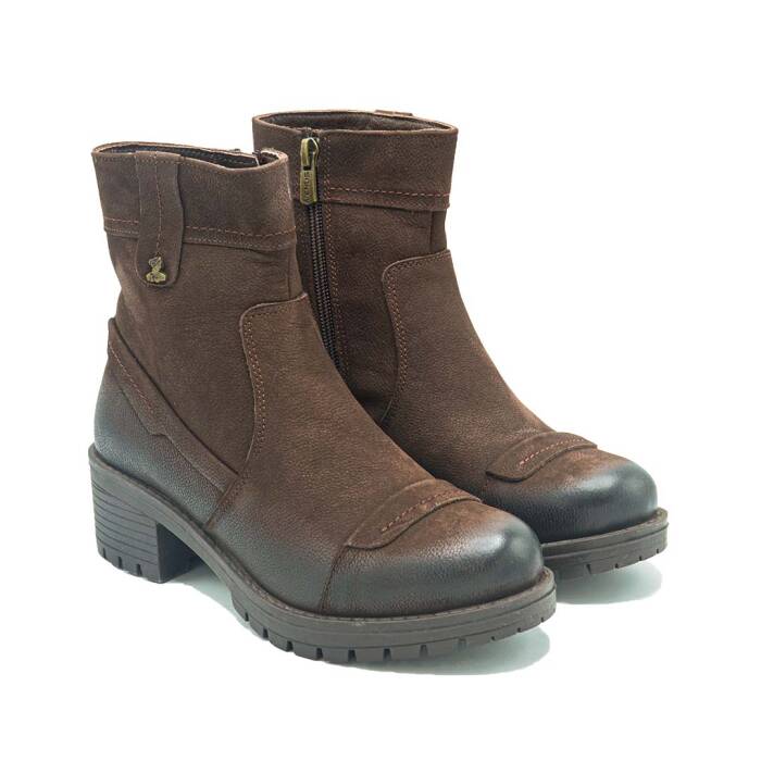 Venüs Deri Kadın Süet Casual Bot Kahve 3371K