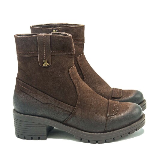 Venüs - Venüs Deri Kadın Süet Casual Bot Kahve 3371K