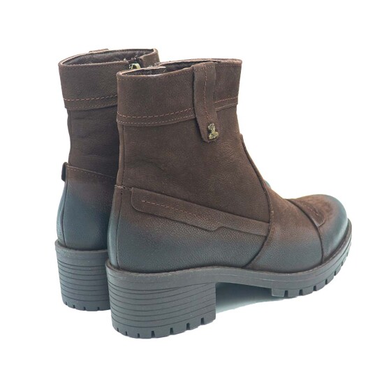 Venüs Deri Kadın Süet Casual Bot Kahve 3371K - Thumbnail