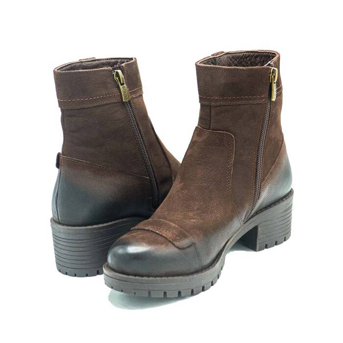 Venüs Deri Kadın Süet Casual Bot Kahve 3371K