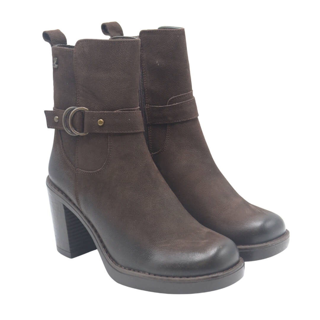 Venüs - Venüs Deri Kadın Nubuk Topuklu Casual Bot Kahve 2453603K Venüs - Venüs Deri Kadın Nubuk Topuklu Casual Bot Kahve 2453603K