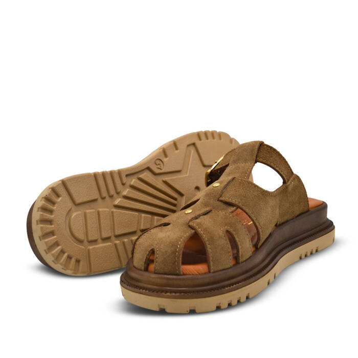 Venüs Deri Kadın Süet Terlik Kum 26322731Y - 5