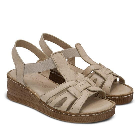 Venüs Deri Kadın Sandalet Nude 24028801Y