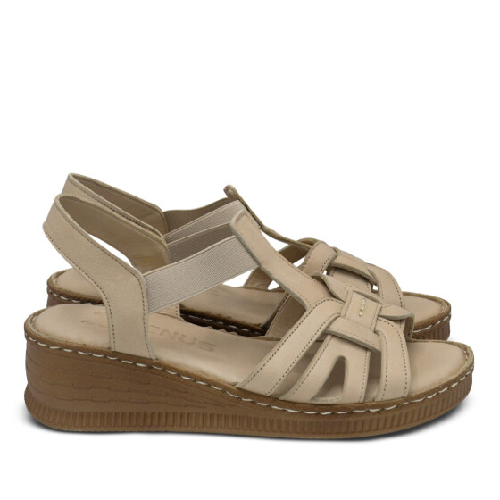 Venüs Deri Kadın Sandalet Nude 24028801Y (1)