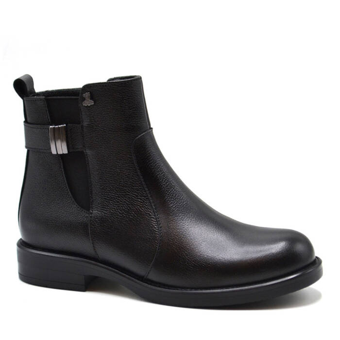 Venüs Deri Kadın Comfort Bot Siyah 1852533K