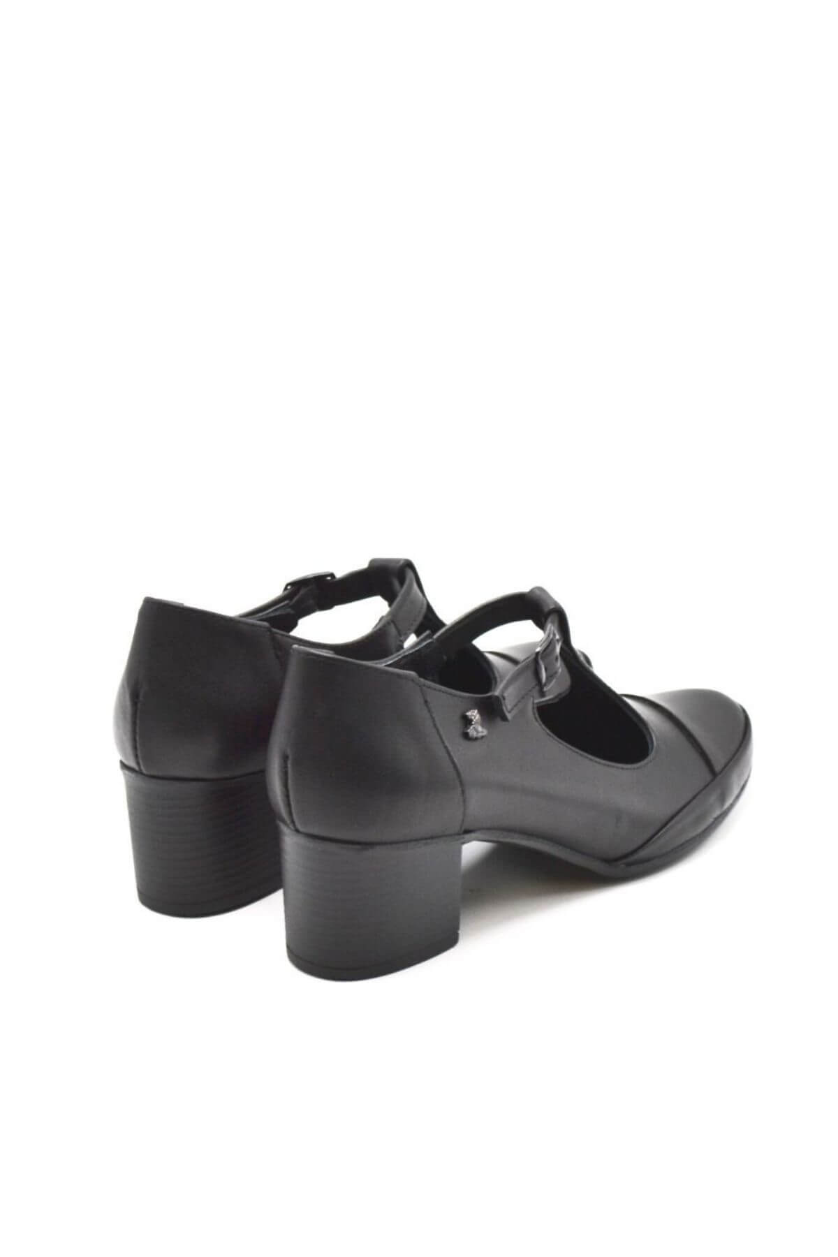 Venüs Deri Kadın Topuklu Ayakkabı Siyah 1911954K - Thumbnail