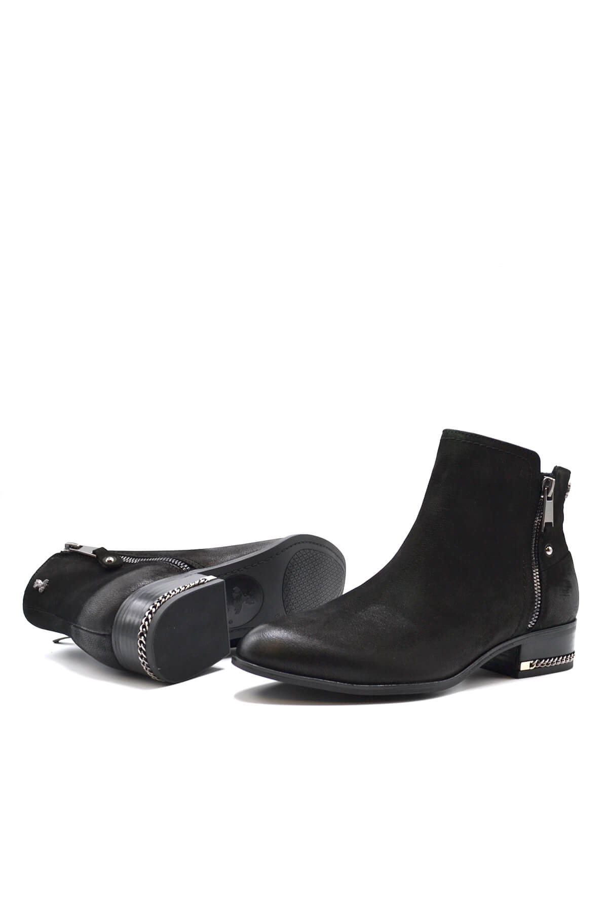 Venüs Deri Kadın Süet Casual Bot Siyah 2152701K - Thumbnail