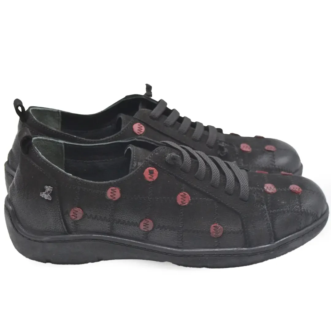 Venüs Deri Kadın Süet Casual Ayakkabı Siyah 2152806K - Thumbnail