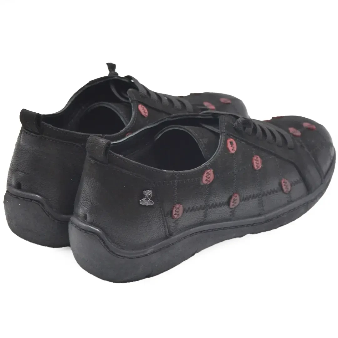 Venüs Deri Kadın Süet Casual Ayakkabı Siyah 2152806K - Thumbnail